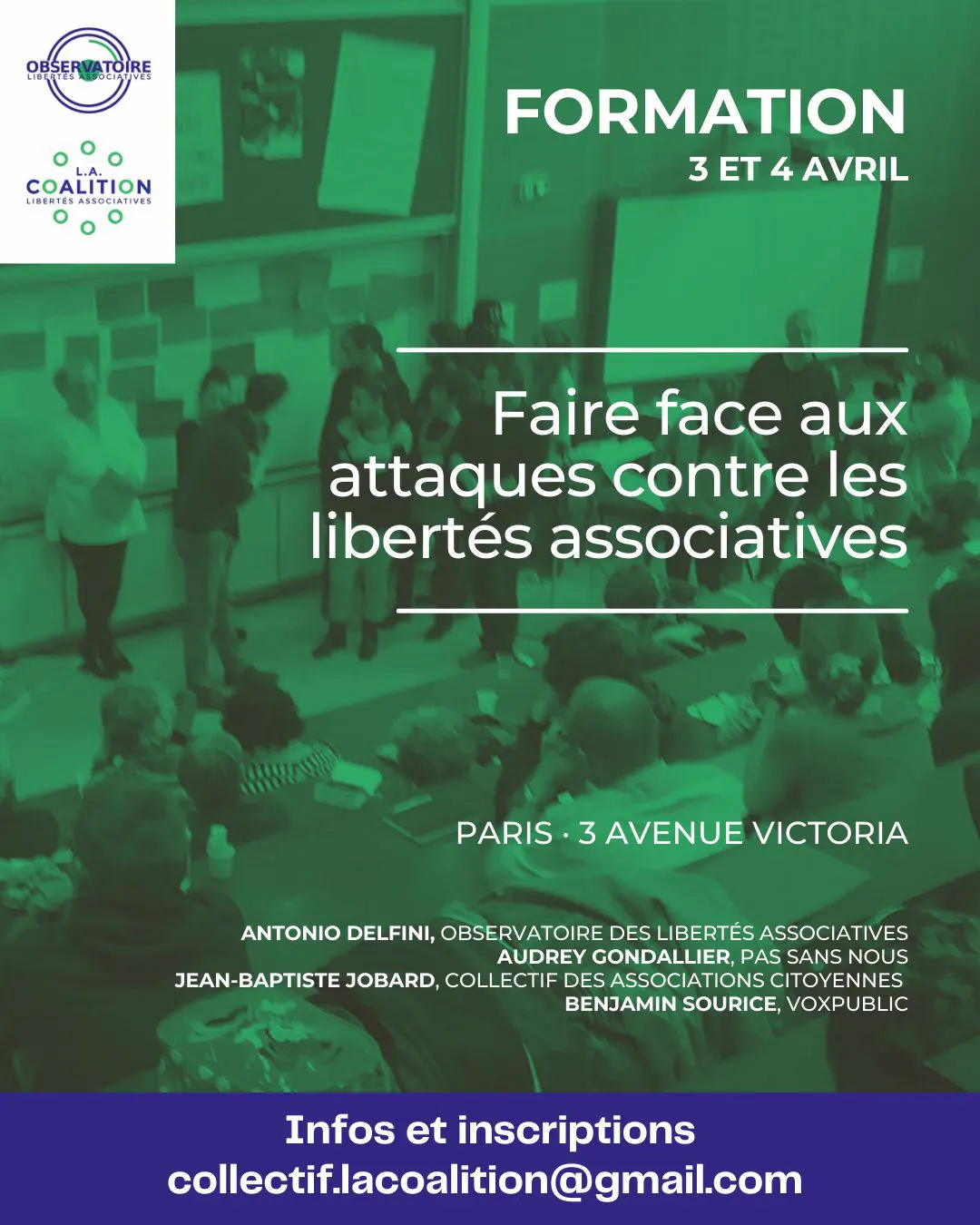Deux jours de formation sur les libertés associatives !
