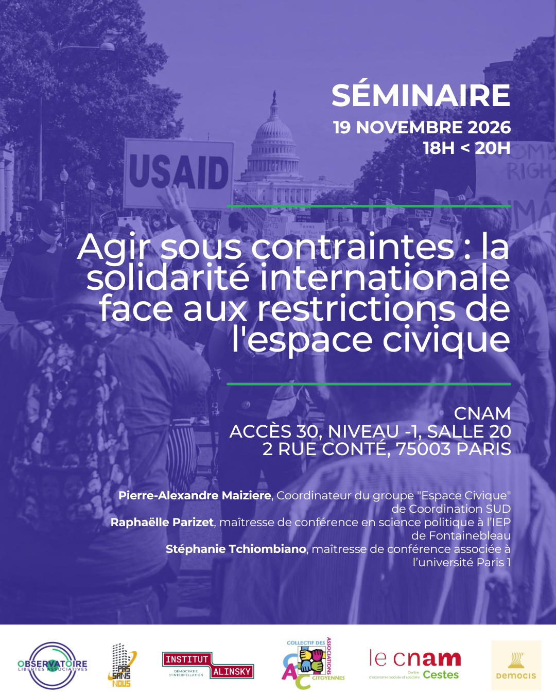 Agir sous contraintes : la solidarité internationale face aux restrictions de l'espace civique 3 Agir sous contraintes : la solidarité internationale face aux restrictions de l’espace civique